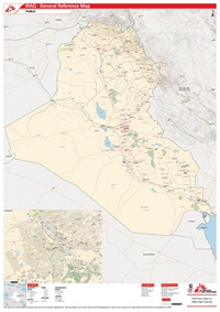 grande carte Irak ville village route