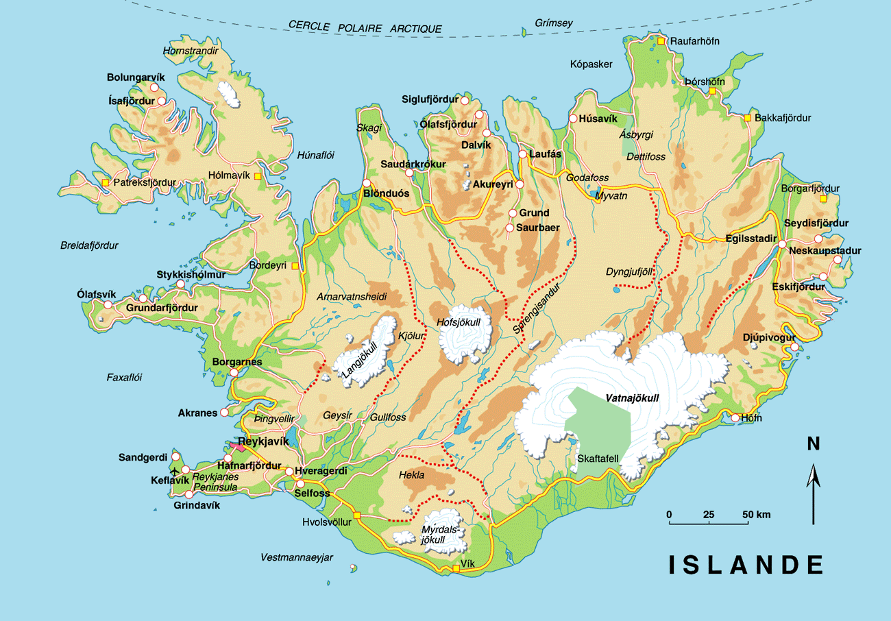 islande carte - Image