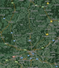 carte Luxembourg photo satellite