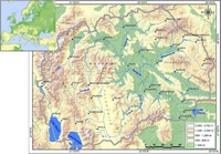 carte Macédoine relief altitude