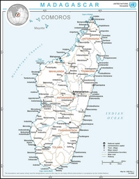 carte Madagascar ville village route