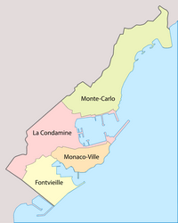 carte Monaco quartier