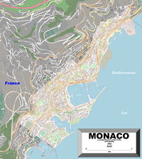 carte Monaco détaillée