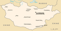 Carte Mongolie simple