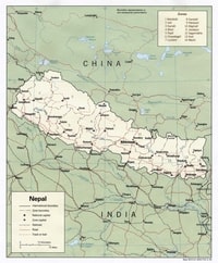 Carte Népal