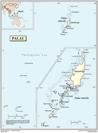 Carte Palaos île capitale aéroport