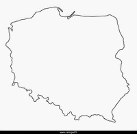 carte Pologne vierge