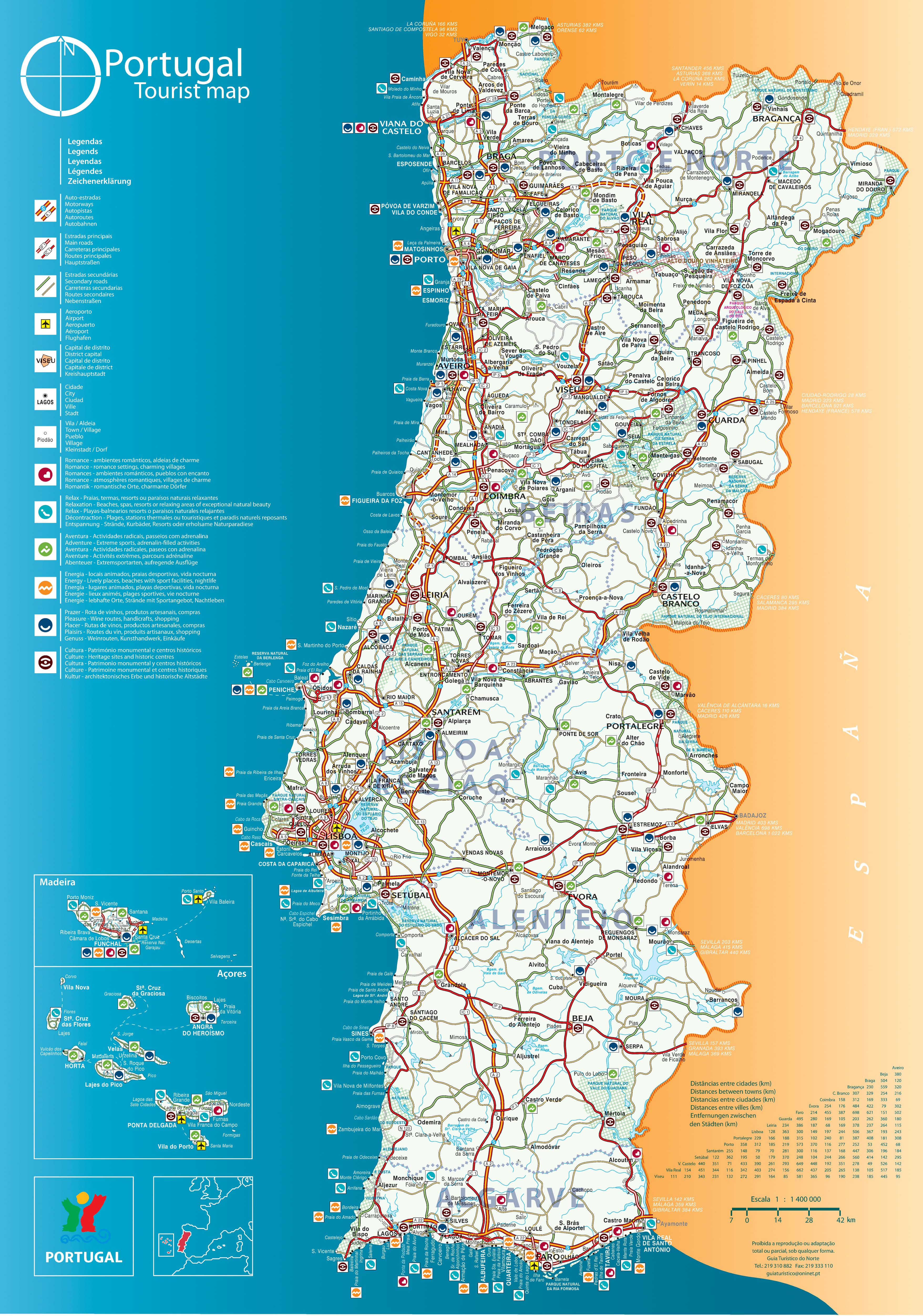 carte-detaille-du-portugal