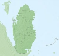 carte Qatar vierge relief régions