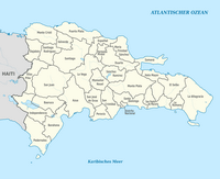 carte régions République Dominicaine
