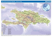 carte relief altitude République Dominicaine