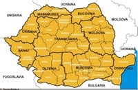 carte Roumanie régions