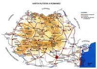 carte Roumanie carte routière