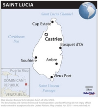 carte Sainte Lucie simple