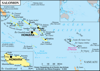 carte îles Salomon simple