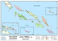 grande carte îles Salomon ville région