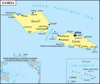 carte Samoa simple