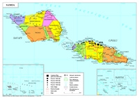 grande carte Samoa ville