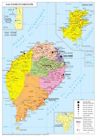 Grande carte Sao Tomé et Principe