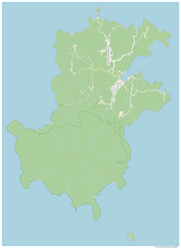 Grande carte de Principe avec les routes