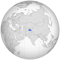 Carte Tadjikistan localisation