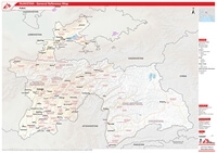 Carte Tadjikistan région ville