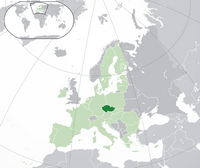 carte Tchéquie localisation Europe