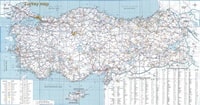 Carte Turquie routes villes villages