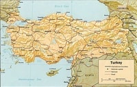 carte Turquie routes chemins de fer