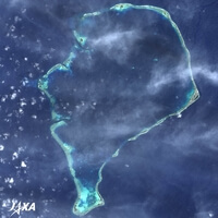 Image photo satellite Funafuti Tuvalu