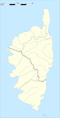 Carte hydrographique Corse vierge