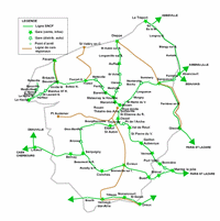 carte Haute-Normandie trains et les gares