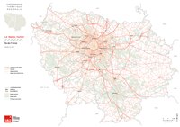 carte Île-de-France réseau routier autoroutes nationales