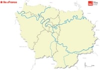carte Île-de-France vierge