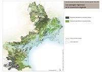 carte Languedoc-Roussillon forêts de résineux et de feuillus