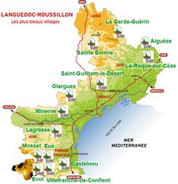 carte Languedoc-Roussillon plus beaux villages