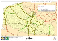 carte Nord-Pas-de-Calais autoroutes nationales départementales