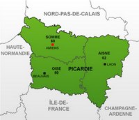 carte Picardie administrative