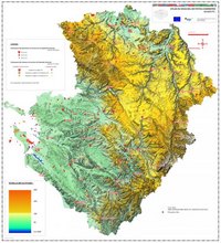 carte Poitou-Charentes relief altitude