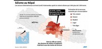 Carte séisme népal épicentre secousses