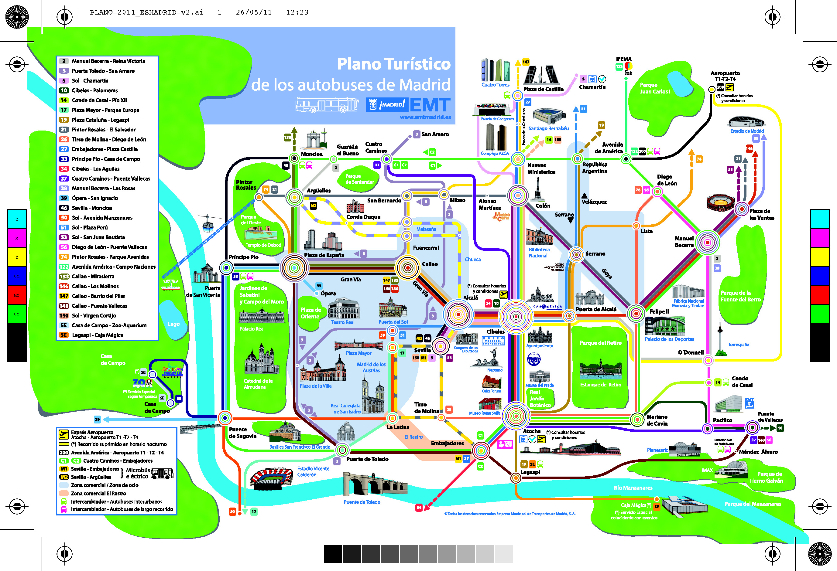 carte touristique de madrid - Image