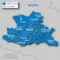 Carte Madrid quartiers aéroport