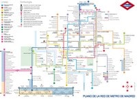 carte Madrid transports commun plan métro détail