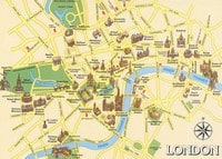 carte Londres monuments