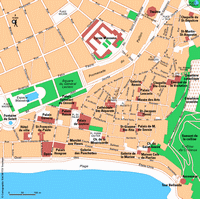 Carte de Nice centre-ville