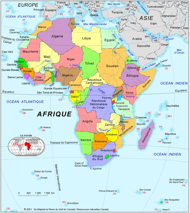 carte-du-continent-africain
