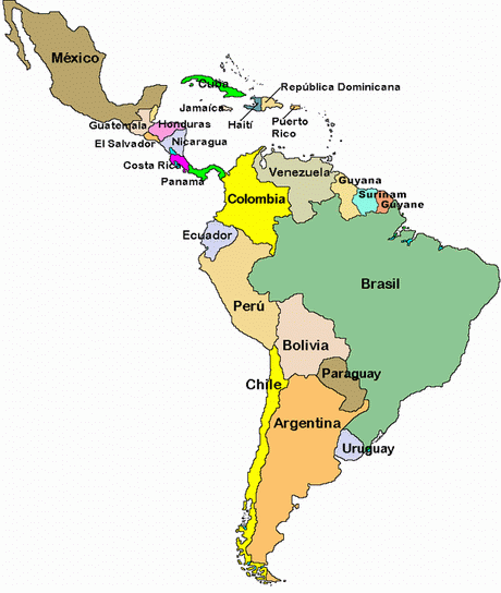 carte-continent-americain