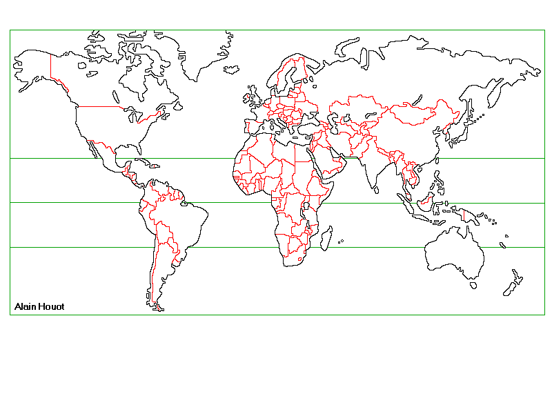 Carte du monde vierge à compléter pour enfant