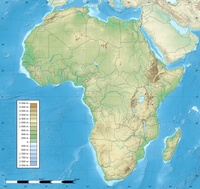 carte Afrique relief altitude