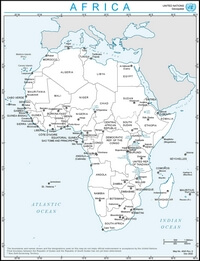 grande carte Afrique pays 2024